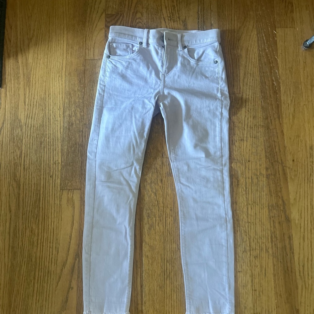 LOFT light pink modern skinny crop jeans